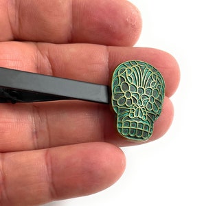 Sugar Skull Tie  Clip Tie Bar / P36