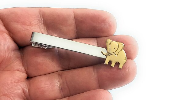 elephant tie clip