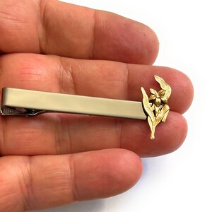 Flower Tie  Clip Tie Bar / P51
