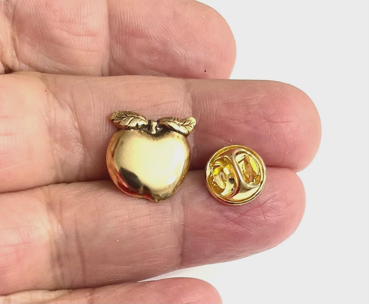 Vintage Apple Logo Pin - Etsy