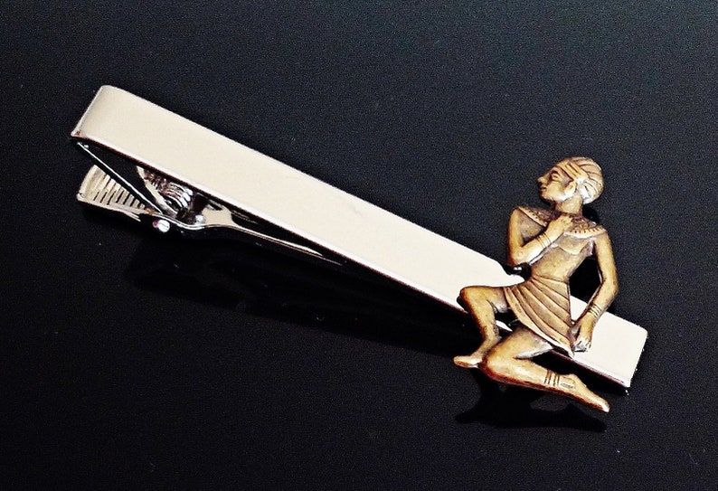 Pharaoh EGYPTIAN REVIVAL Tie Clip Pins Tie bar D6