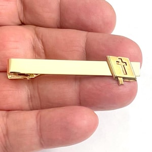 Bible Cross Tie Clip  /P08