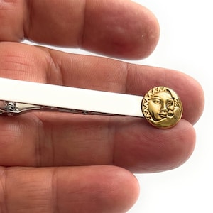 Celestial Sun and moon TIE Clip Pins, Tie bar /P64
