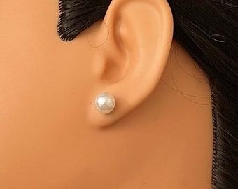 1 Strang Simulated Pearls weiß 5mm ca.41cm lang /85 Perlen geknotet/Box 99 2 