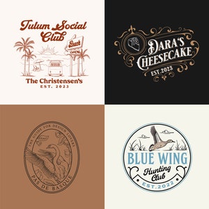 Custom Hand-Drawn Logo Design: Small Business Branding
