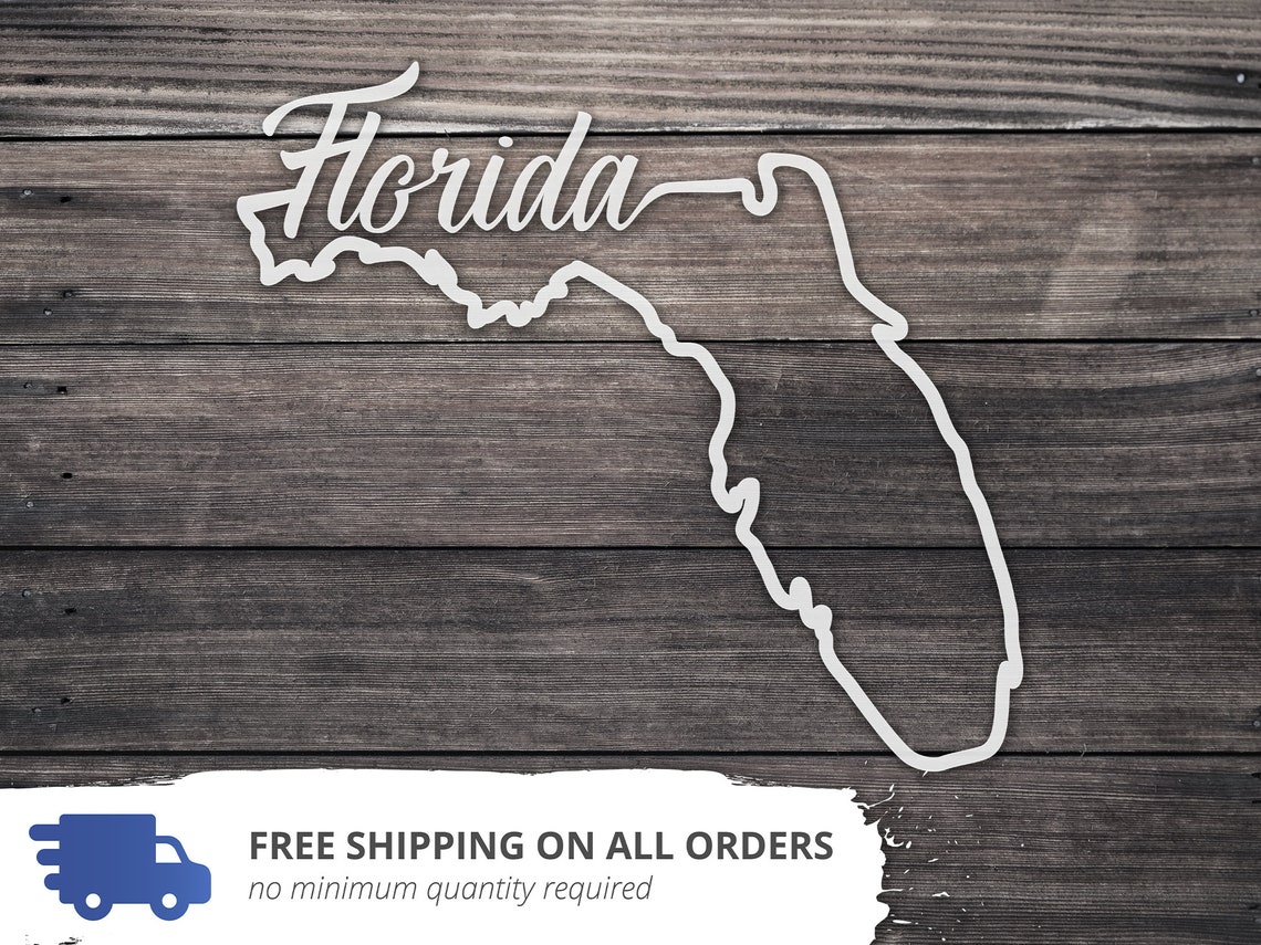 Florida Decal / Florida Sticker / Florida Native Car Decal / Etsy