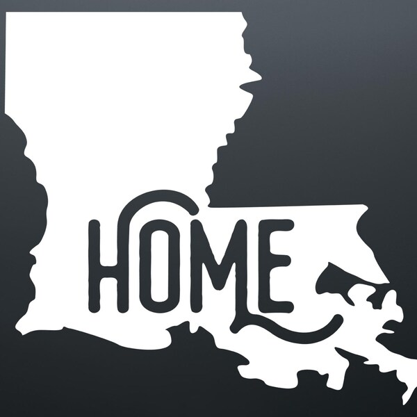 Louisiana Car Decal / Louisiana Home State Decal Sticker / Louisiana Home / Laptop Car Window Cup Bumper Sticker / Vinyl Decal Sticker