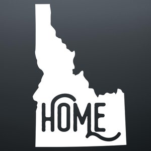 Idaho Car Decal / Idaho Home State Decal Sticker / Idaho Home / ID Laptop Car Window Cup Bumper Sticker / Vinyl Decal Sticker
