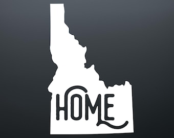 Idaho Home State Decal Sticker: Car, Laptop, Window
