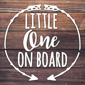 Little One On Board / Baby On Board Car Window Decal / Baby In Car / Mom Mama Decal / Family Car Window Sticker / New Baby Safety Sticker