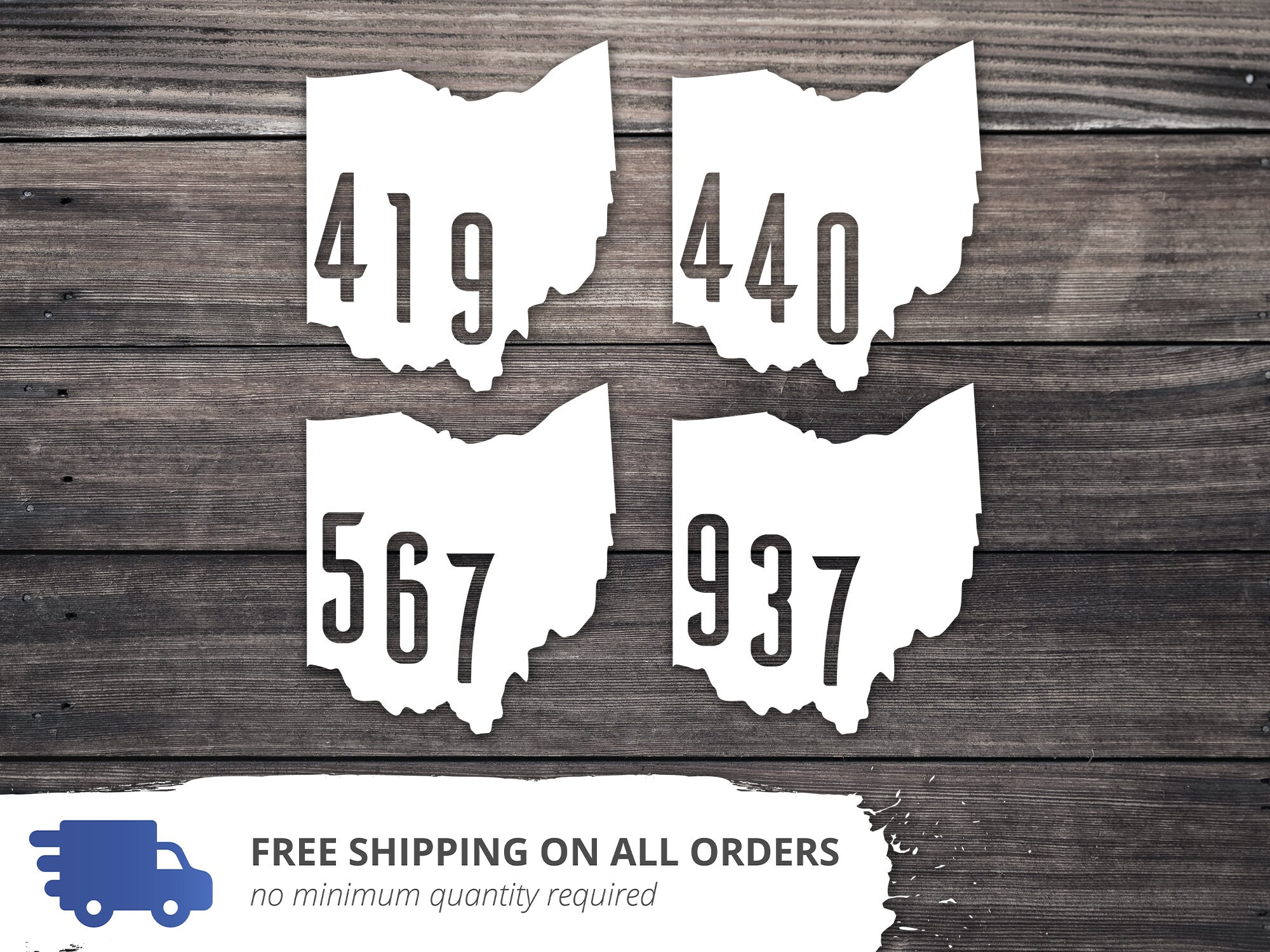 Ohio State Decal: Area Code Vinyl Sticker - Etsy