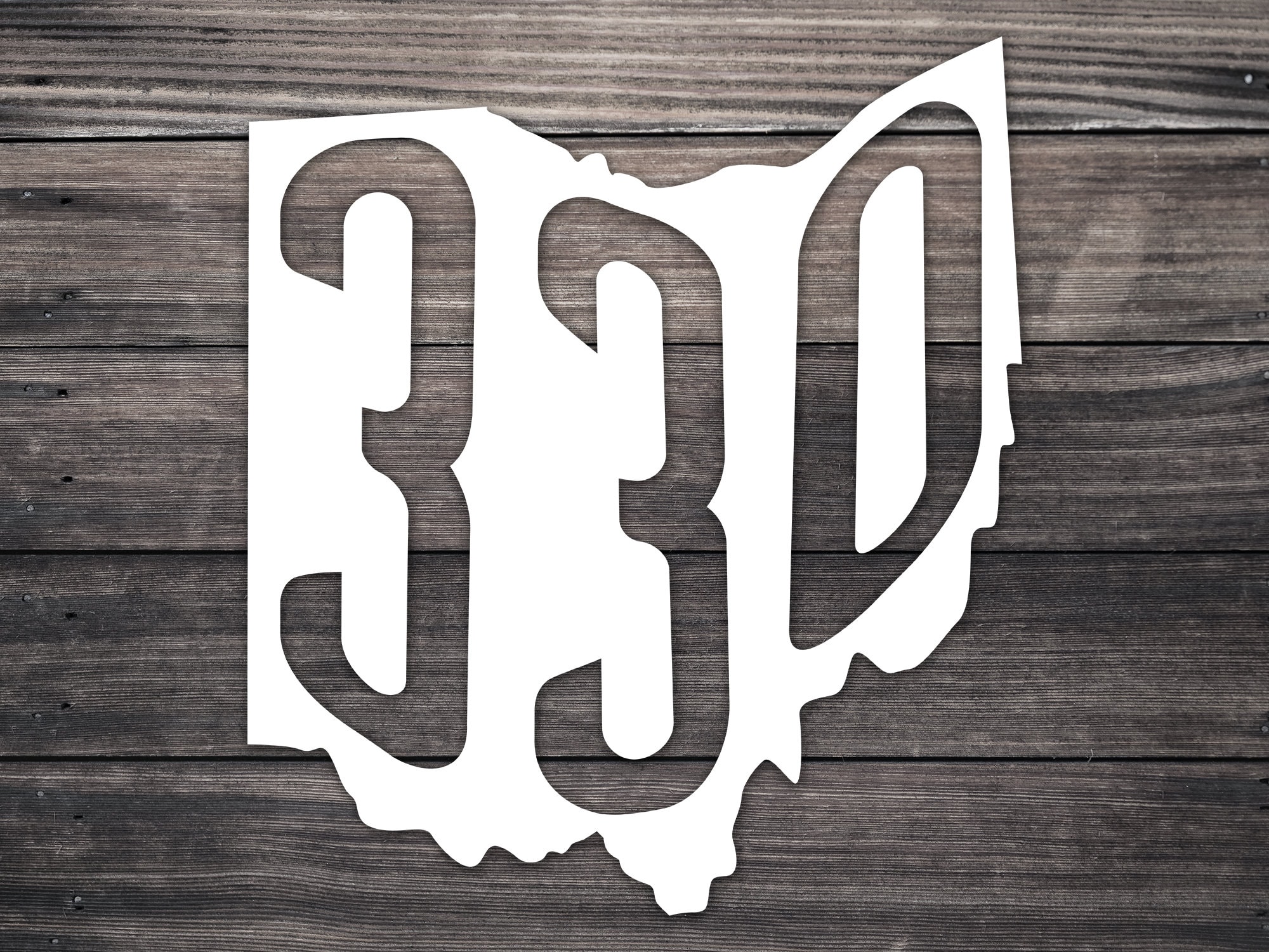 Ohio 330 Area Code Decal Canton Ohio 330 Free Shipping Etsy