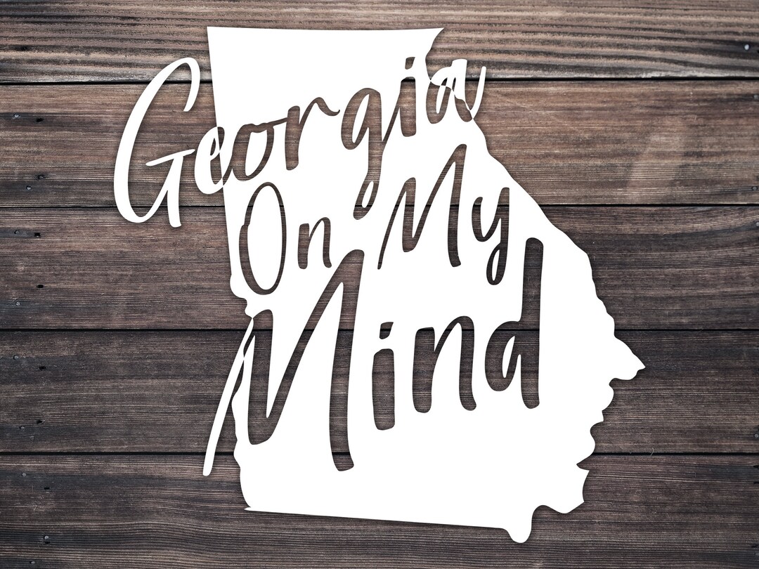 State Decal / on My Mind / GA State Decal / Yeti State