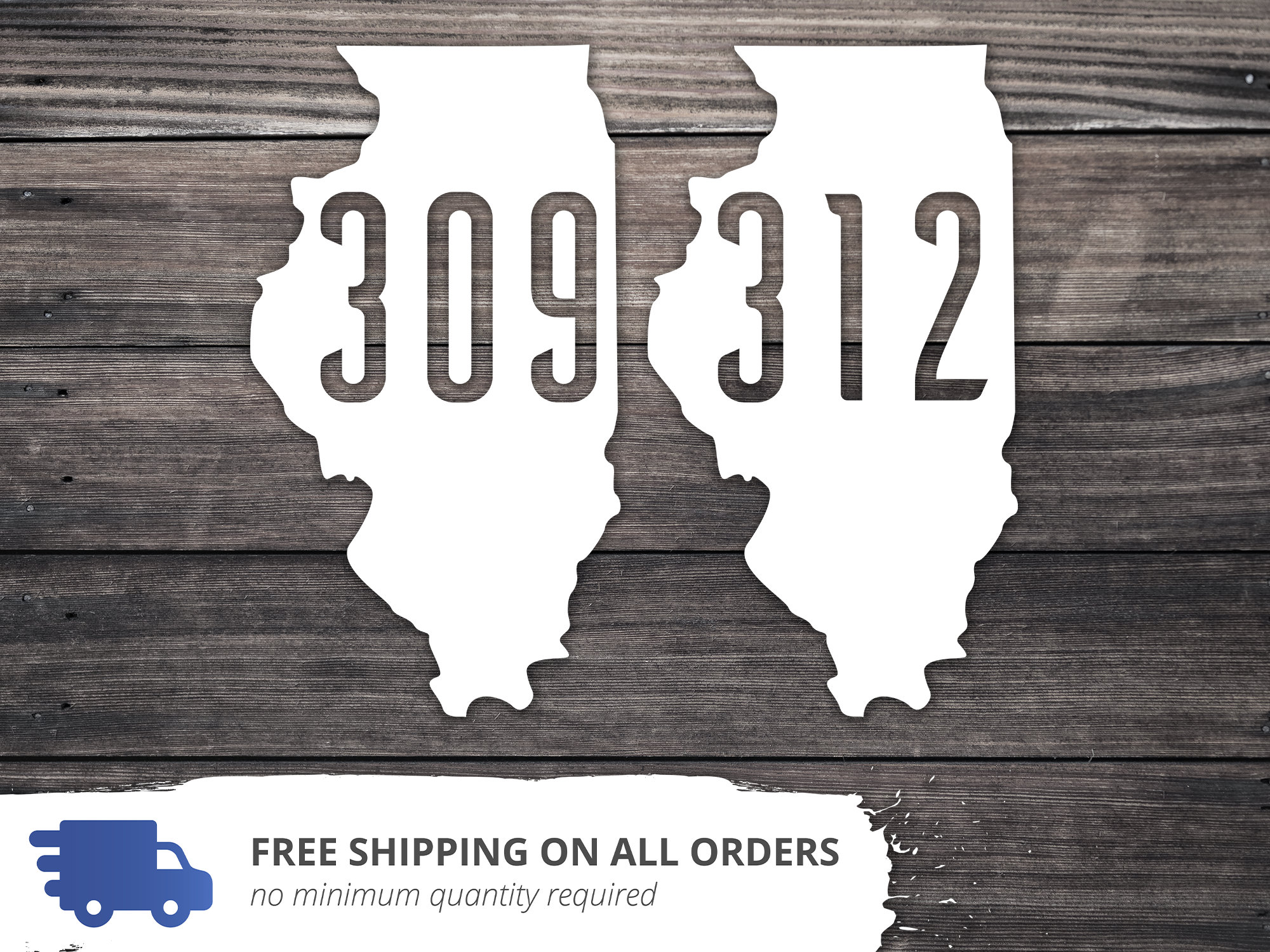 Illinois State Decal Illinois State Sticker Il Area Code Etsy