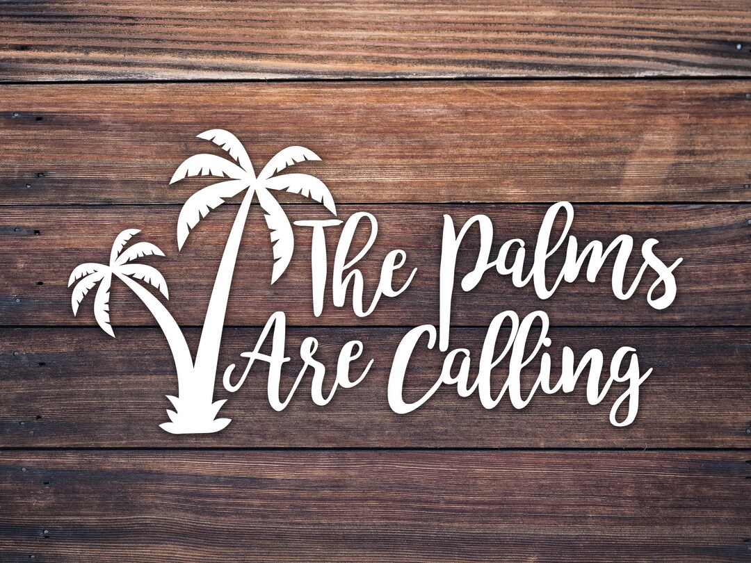 The Palms Are Calling Palm Tree Yeti Rambler Tumbler Decal / Etsy