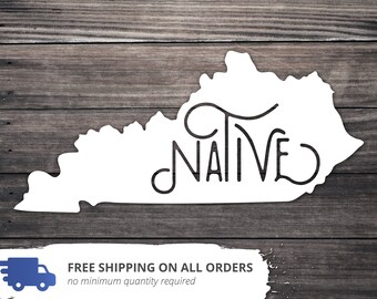 Kentucky State Decal, KY Native, Hometown Pride
