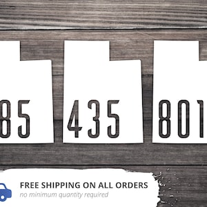 Utah State Decal / Utah State Sticker / Utah Area Code Car Decal / Utah Sticker / Utah Native / Utah Home State Decal