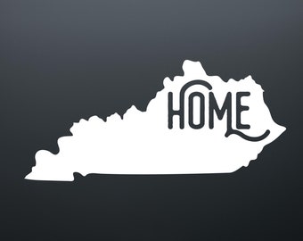 Kentucky Home State Vinyl Decal - KY Car, Laptop, Window Sticker