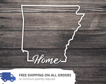 Arkansas Home State Decal, AR Bumper Sticker