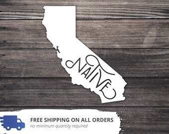 California Native Decal | Home State Sticker