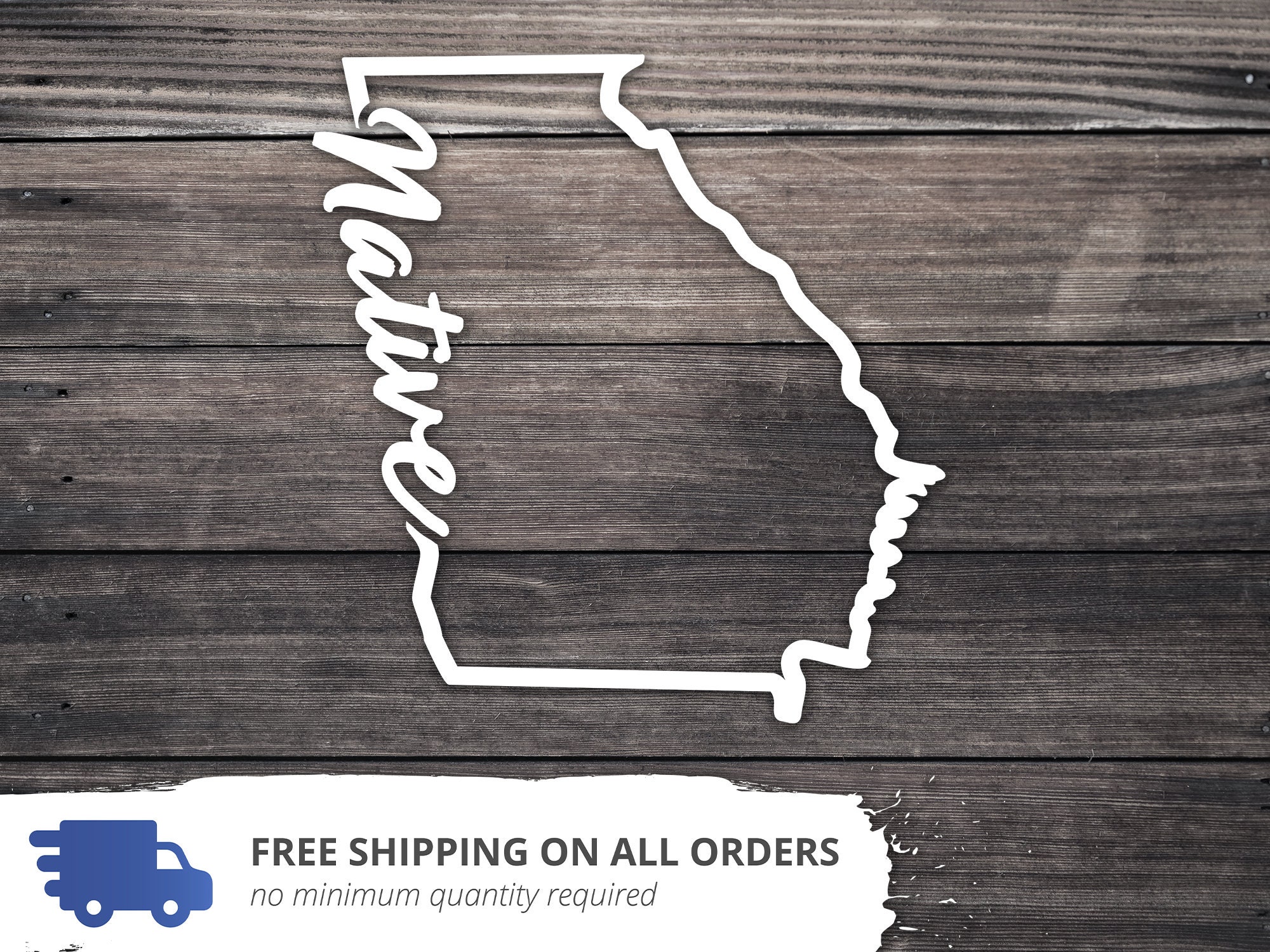 Georgia Native Sticker Georgia Home State Decal: Native, Bumper Sticker, Laptop Decal - Etsy
