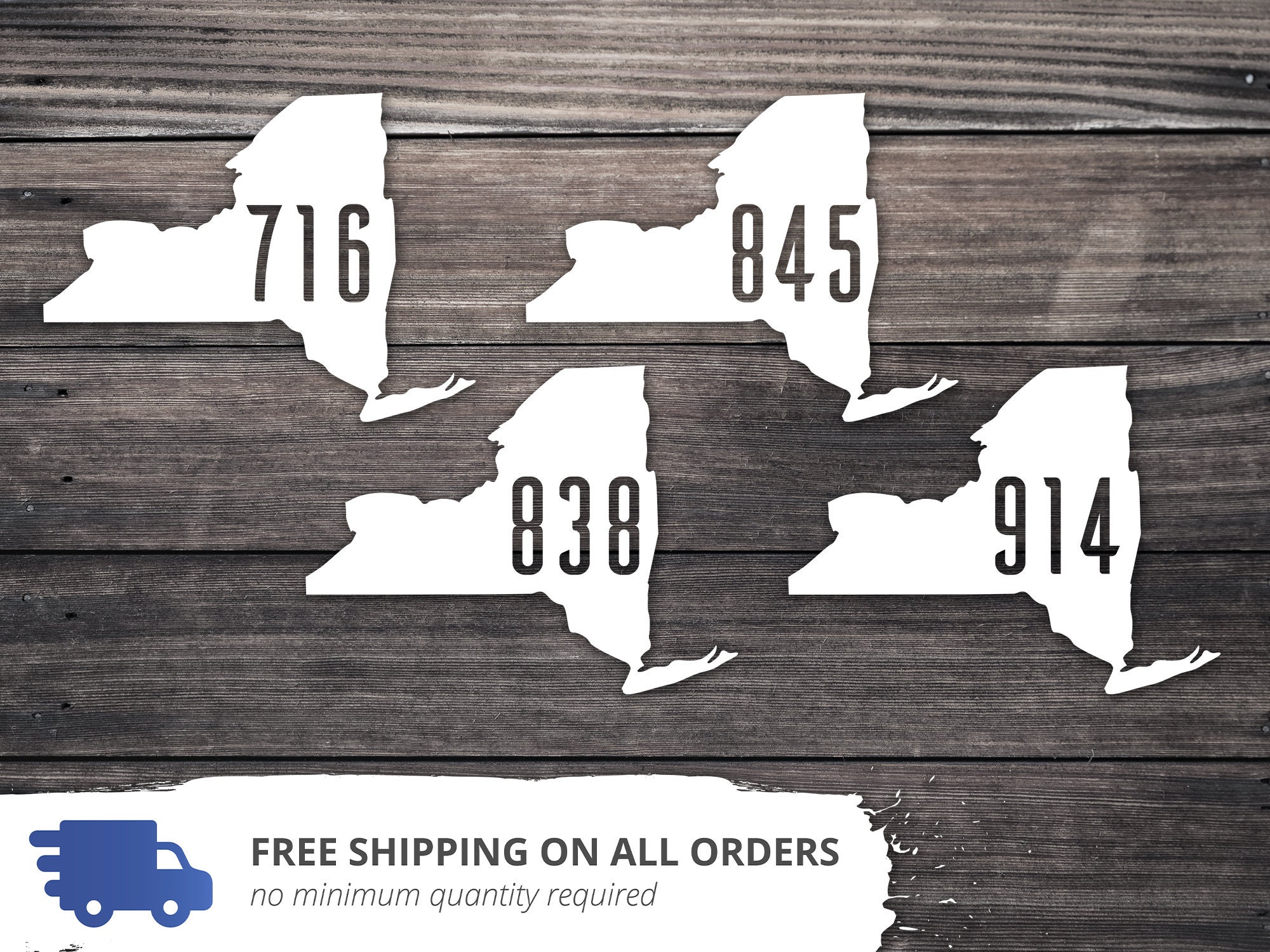 New York State Decal / New York Area Code Car Decal / New York - Etsy