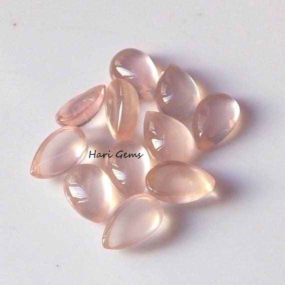 Wholesale Lot of 8x8mm Round Cabochon Natural Rose Quartz Loose Gemstone