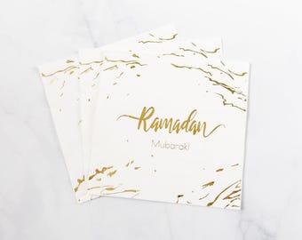 Ramadan Mubarak Napkins (Set of 25)
