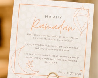 Ramadan Insert/Tag To Neighbors & Friends (Set of 6)