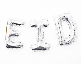 Metallic EID Balloon Banner
