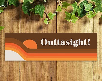 Car Bumper Sticker, Eco Friendly, Vintage,  Hydroflask, Van Sticker, Sticker Gift for Travellers, Decal Car, Free Shipping