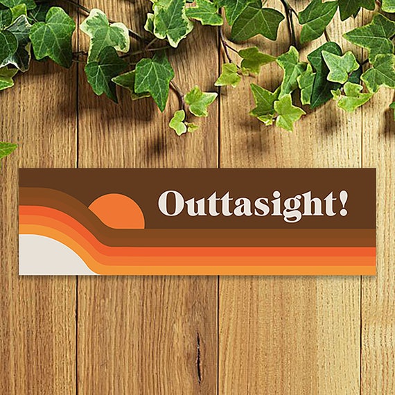 Car Bumper Sticker, Eco Friendly, Vintage,  Hydroflask, Van Sticker, Sticker Gift for Travellers, Decal Car, Free Shipping