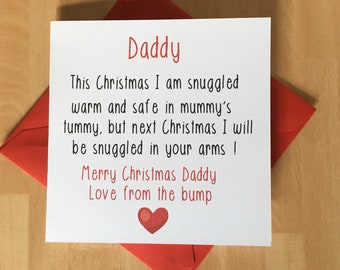 merry christmas daddy from bump