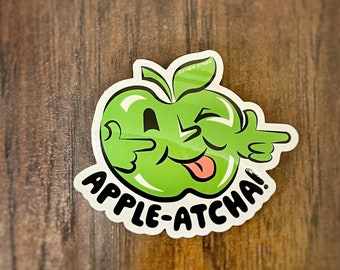 Apple-Atcha southern Appalachia Sticker | Smoky Mountains Tennessee Souvenir Gift Summer Illustration for Laptops, Water bottles, Planners