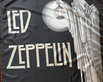 Led Zeppelin Fabric Tapestry 30" X 42" Polyester Stairway To Heaven Mythgem 2004