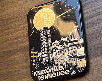 Art Deco Sun Sphere 2.5x3.5 magnet Knoxville Tennessee 1982 Worlds Fair