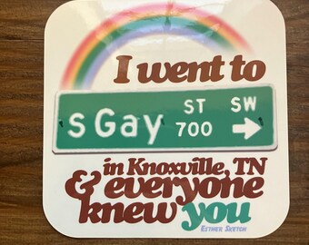 Gay Street Bumper Sticker | Knoxville Tennessee funny gift