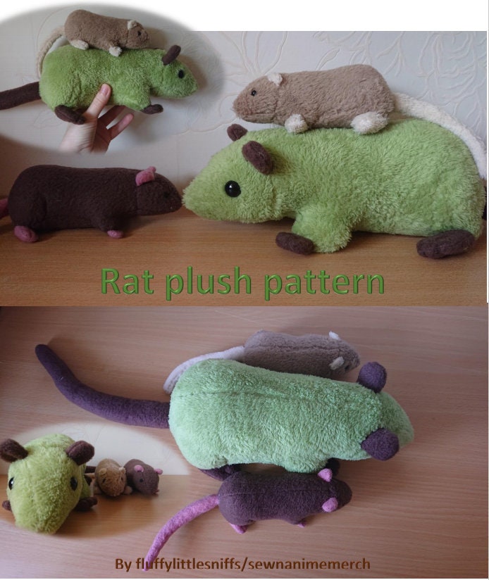 Rat Plush Pattern and Instructions Etsy UK