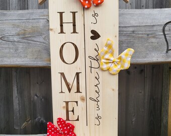 Wooden stand HOME is where the Heart is stand at home at home wooden stele