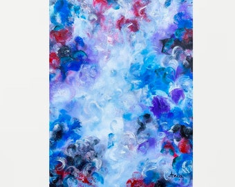 Abstract oil painting on canvas, modern painting