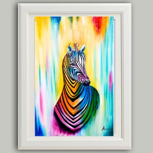 Zebra wall decor, animal print, zebra art print