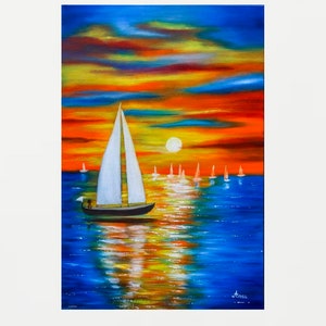 Paisaje marino pintura nubes de mar náutica costera pintura océano óleo pintura al óleo paisaje lienzo pinturas paisaje costero