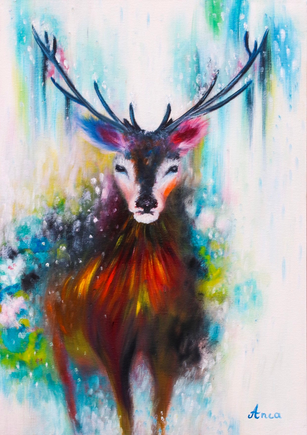 F10 油絵『鹿の骨の習作』 F10 油絵『鹿の骨の習作』