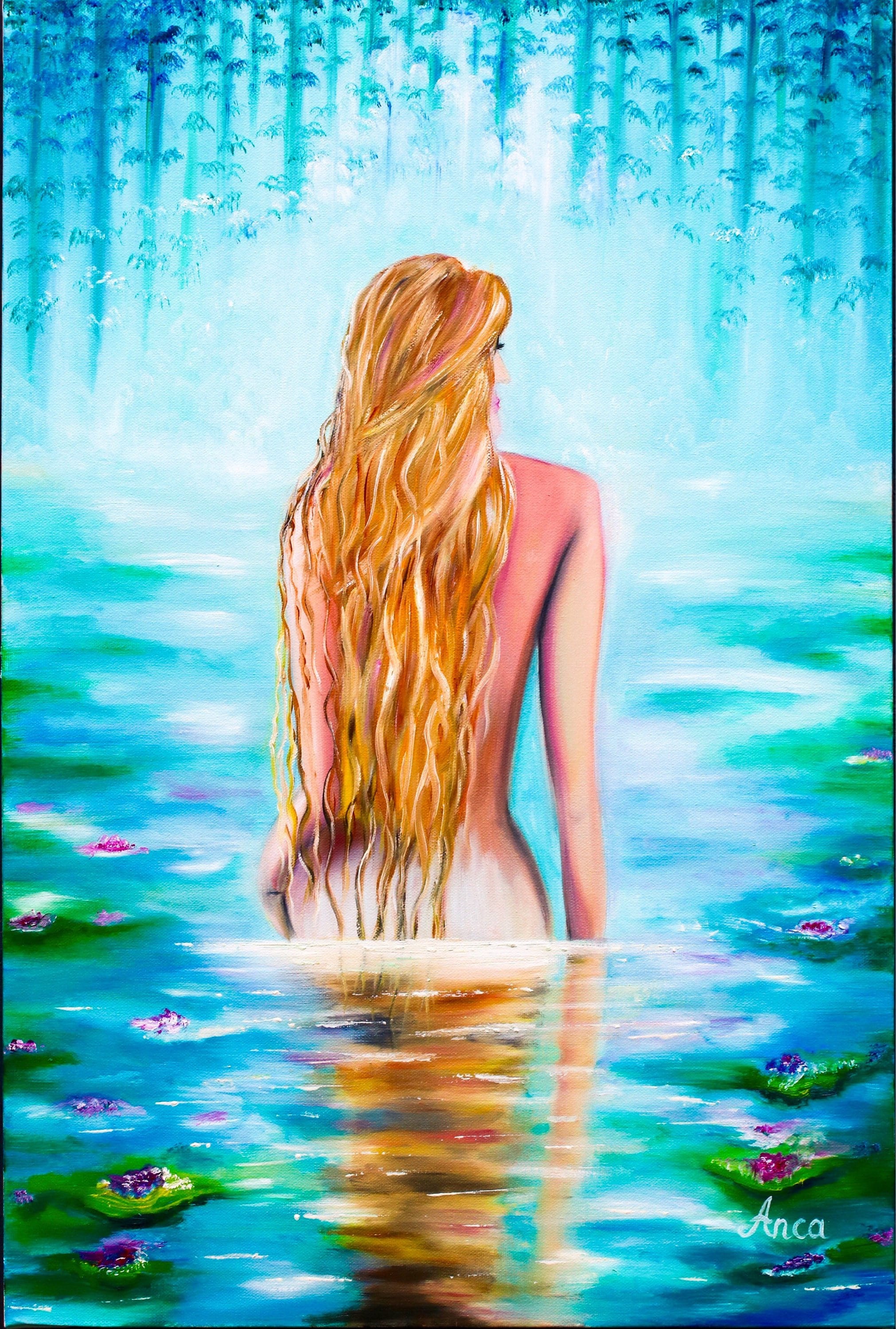 Nude Painting Nude Art Nude Women Lakeside Painting Modern Painting nude-painting-nude-art-nude-women-lakeside-painting-modern-painting