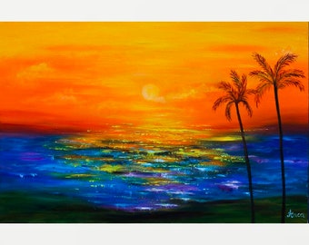 ハワイのダイヤモンドヘッドの絵画：アレクサンダー・シェンデロフ