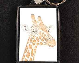 Giraffe Keyring