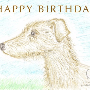 Lucy la Lurcher - Carte d'anniversaire