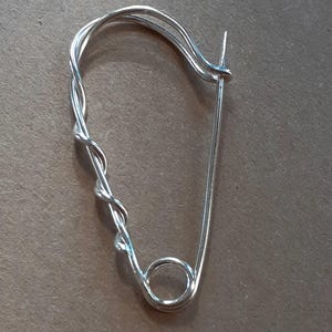 Kleine Sterling Silber Brosche, Schalnadel, Kiltnadel, handgemacht in Schottland
