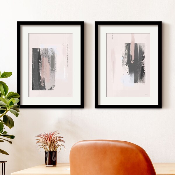 Blush Pink and Gray Etsy