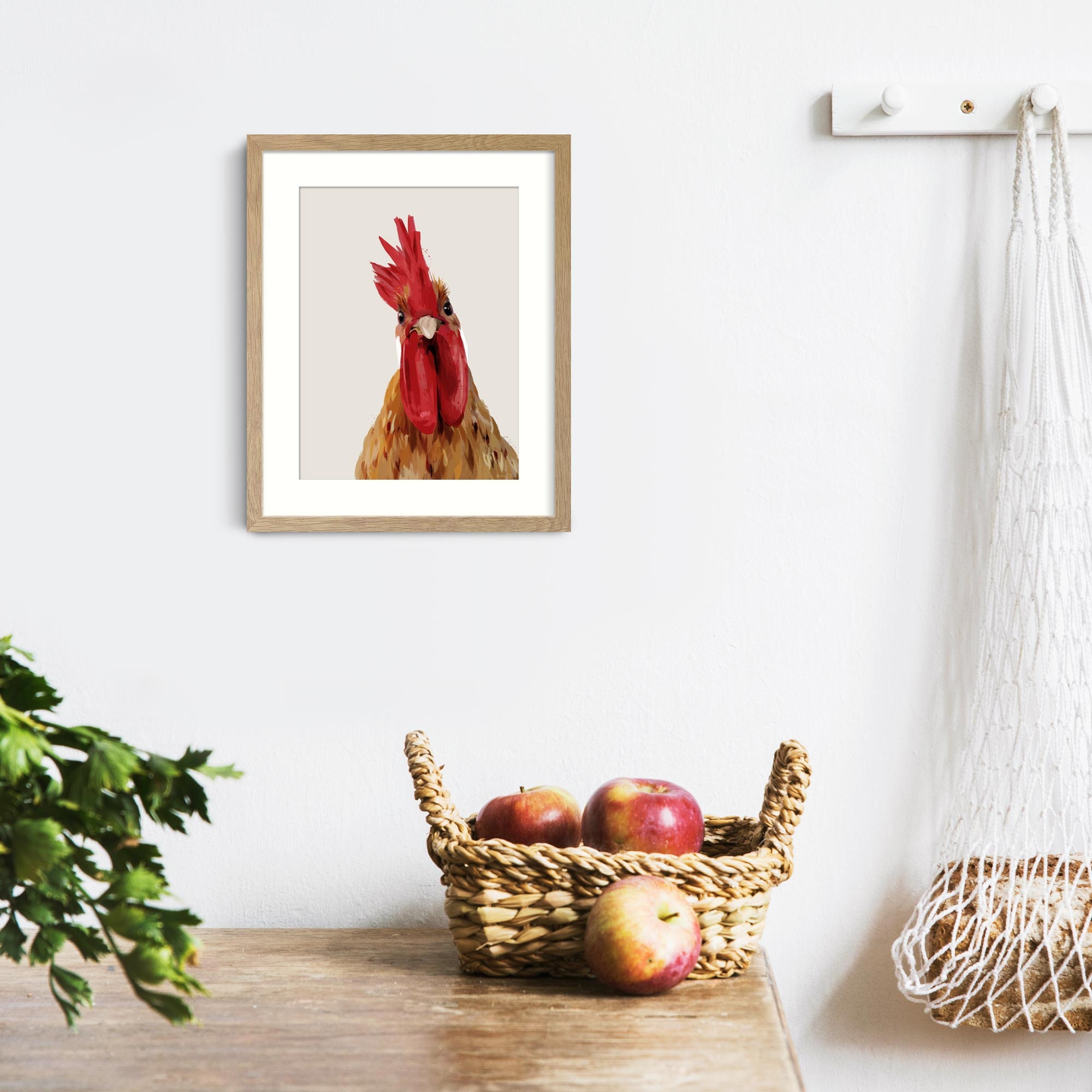 Quirky Chicken Wall Art Prints Modern Chicken Art Painting | Etsy